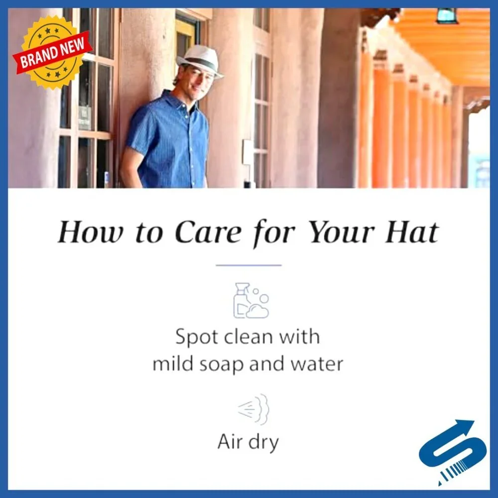 Adjustable Trilby Fedora Sun Hat, Travel-Friendly, Easy Care, Unisex